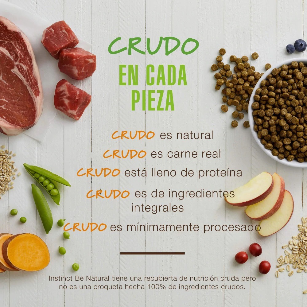 Foto 4 pulgar | Instinct Be Natural Alimento Para Perro Con Carne De Res  11.3 Kg.