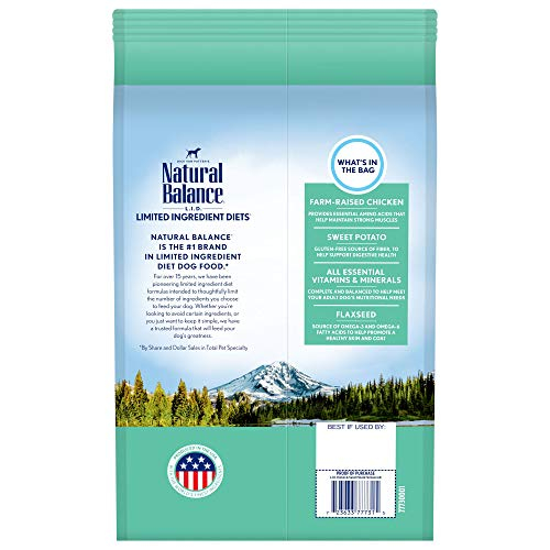 Foto 3 pulgar | Alimento Seco Para Perros Natural Balance L.i.d. Pollo Y Batata - Venta Internacional.