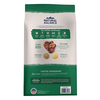 Foto 2 | Alimento Para Perros Natural Balance Con Ingredientes Limitados, Diet Lamb, 1,8 Kg - Venta Internacional.