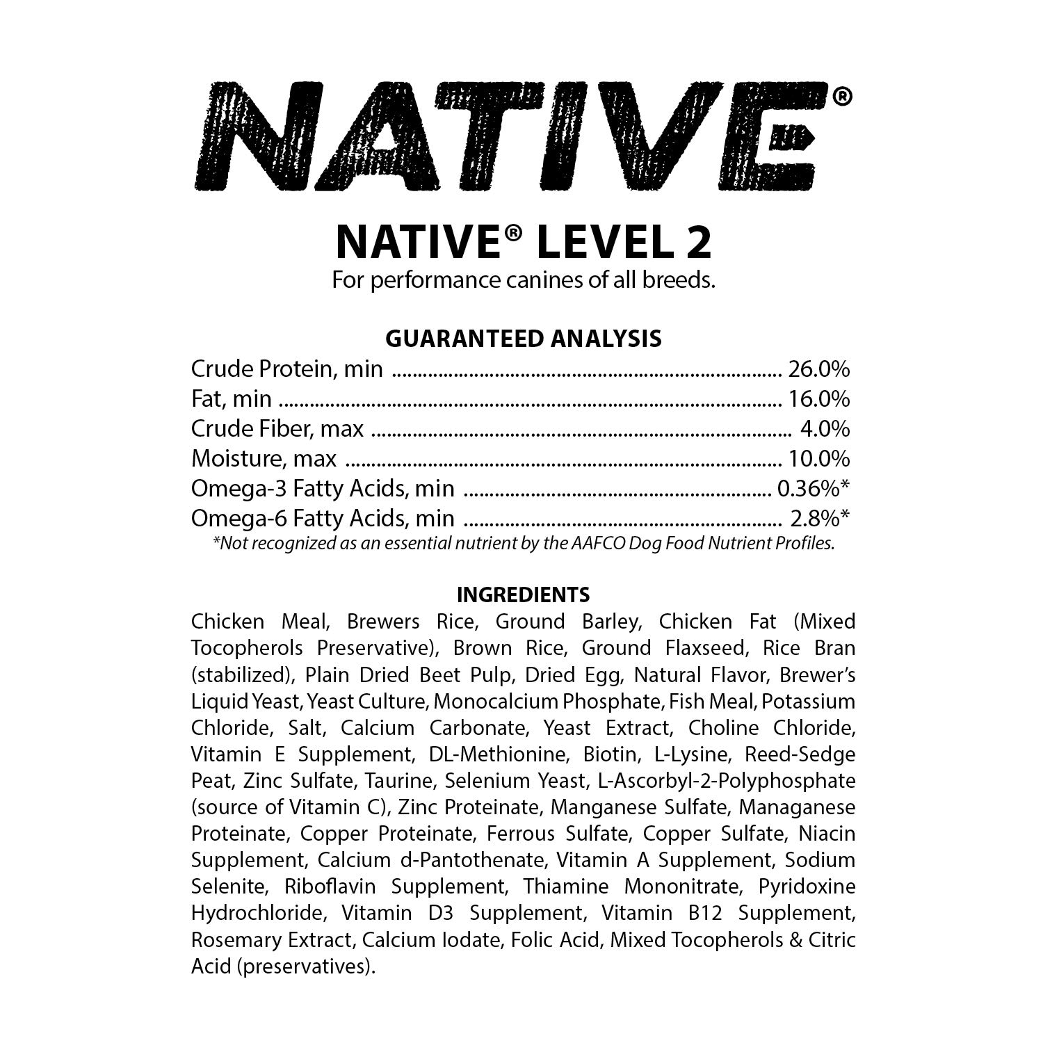 Foto 3 | Comida Para Perros Native Performance, Harina De Pollo, Arroz, Bolsa De 18,14 Kg - Venta Internacional.