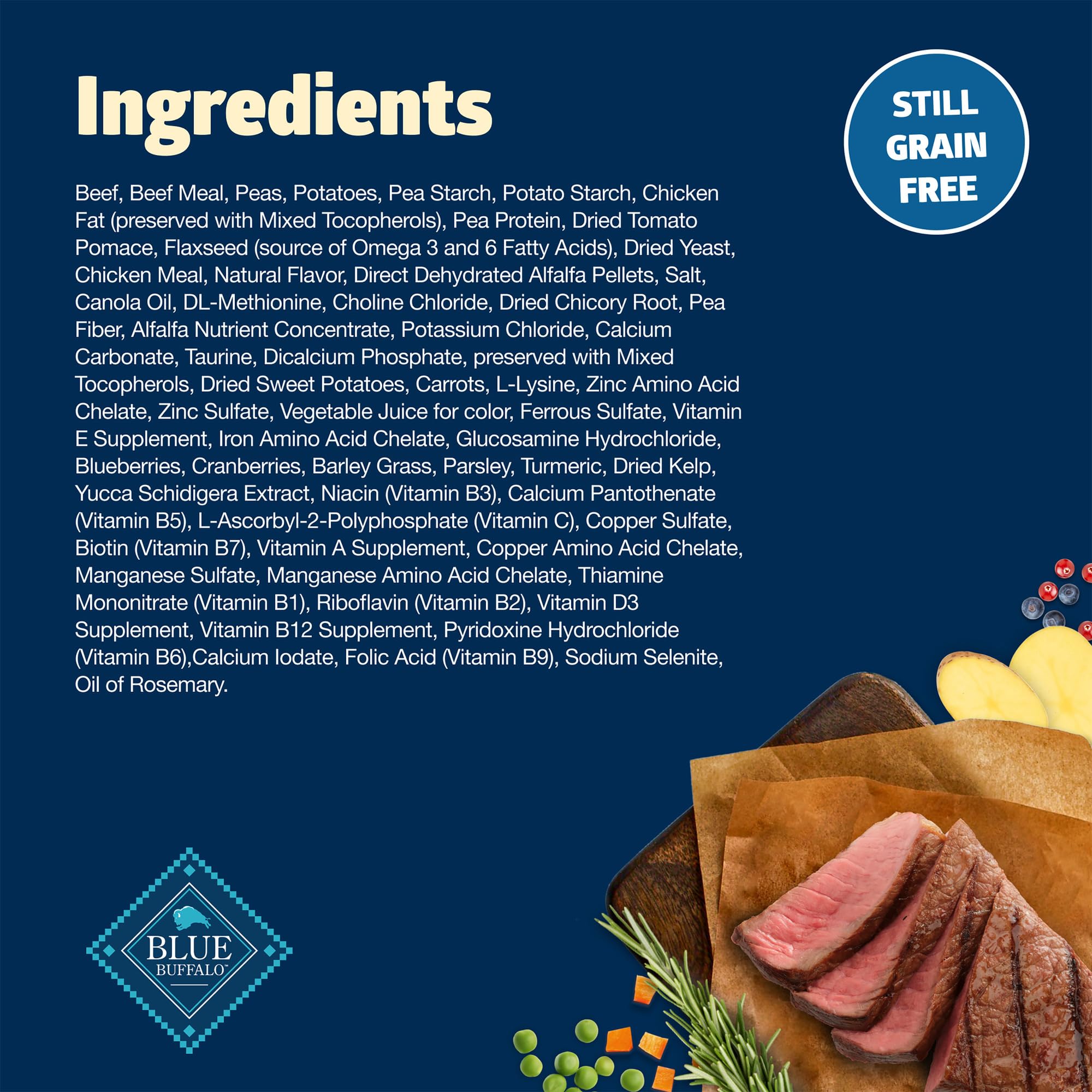 Foto 6 pulgar | Comida Para Perros Blue Buffalo Freedom, Carne De Res Sin Cereales, Bolsa De 5 Kg - Venta Internacional.