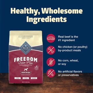 Foto 6 | Comida Para Perros Blue Buffalo Freedom, Carne De Res Sin Cereales, Bolsa De 5 Kg - Venta Internacional.