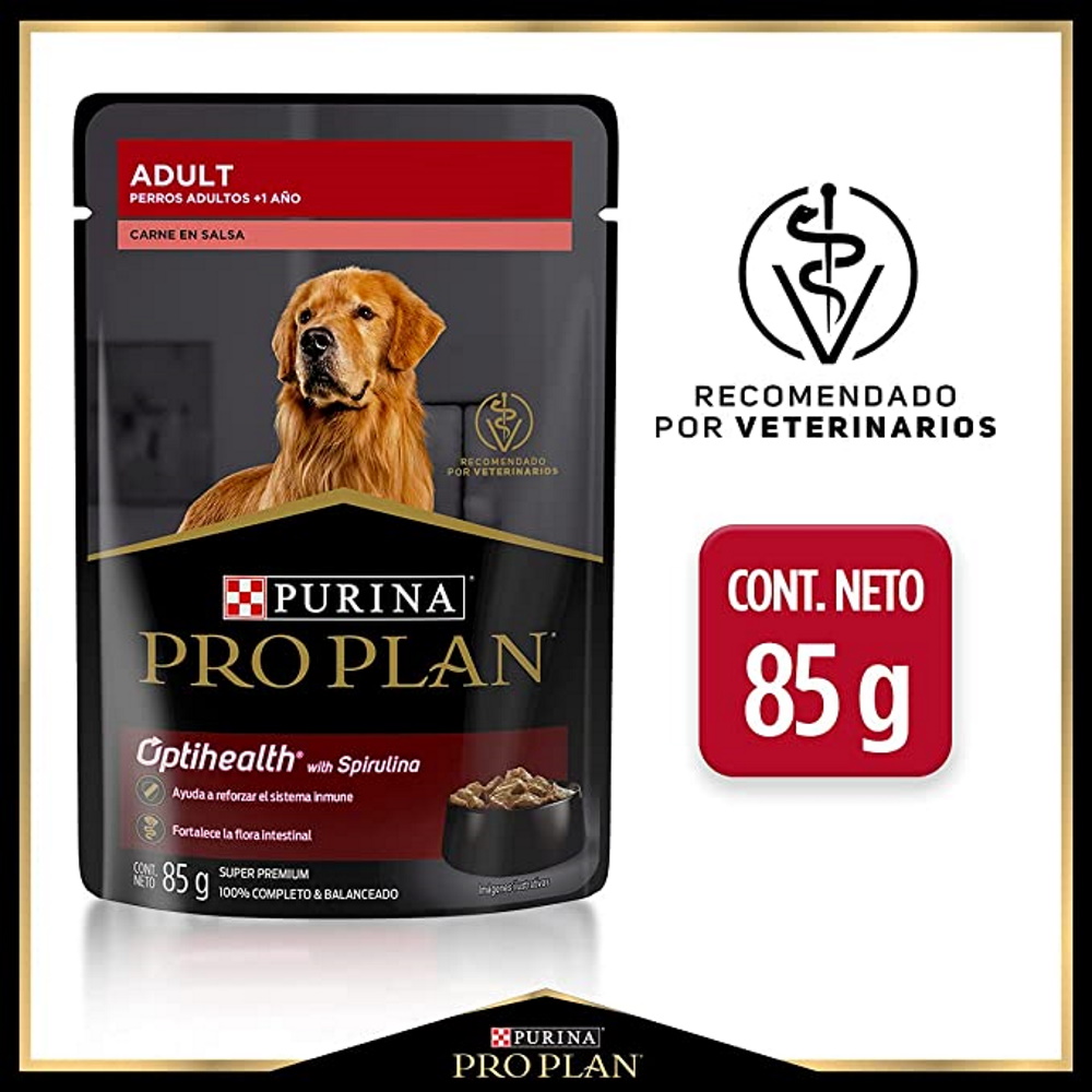 Foto 3 pulgar | Pouch Para Perro Adulto Caja 24 Pz Carne Purina Proplan