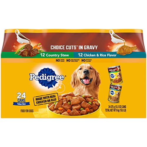 Foto 2 pulgar | Comida Para Perros Pedigree Choice Cuts In Gravy, 390 Ml X 24 Latas - Venta Internacional.