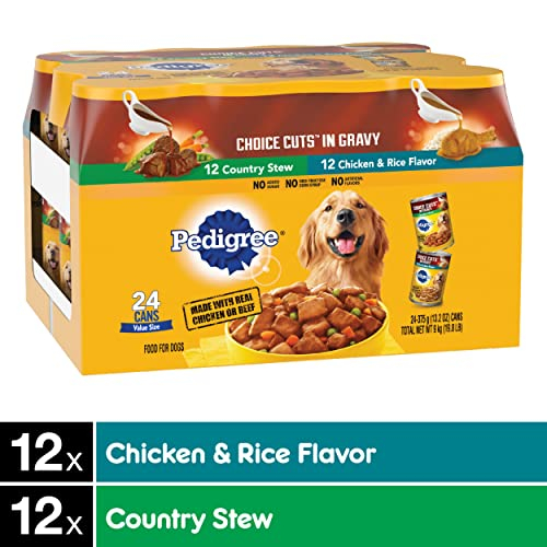 Foto 3 pulgar | Comida Para Perros Pedigree Choice Cuts In Gravy, 390 Ml X 24 Latas - Venta Internacional.