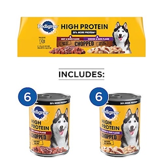 Foto 2 | Comida Húmeda Para Perros Pedigree Con Alto Contenido De Proteínas Para Adultos, Sabor Picado, 12 X - Venta Intern