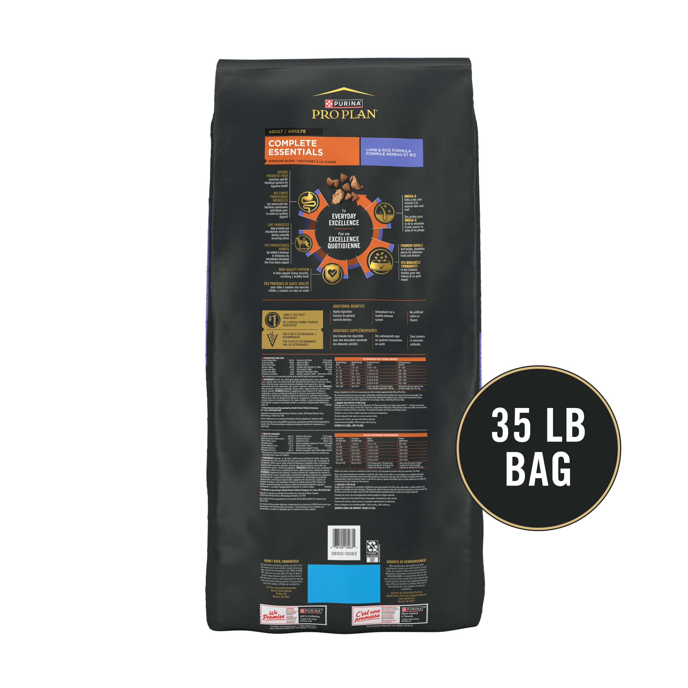 Foto 7 pulgar | Pienso Para Perros Purina Pro Plan Complete Essentials Lamb 15,8 Kg - Venta Internacional.