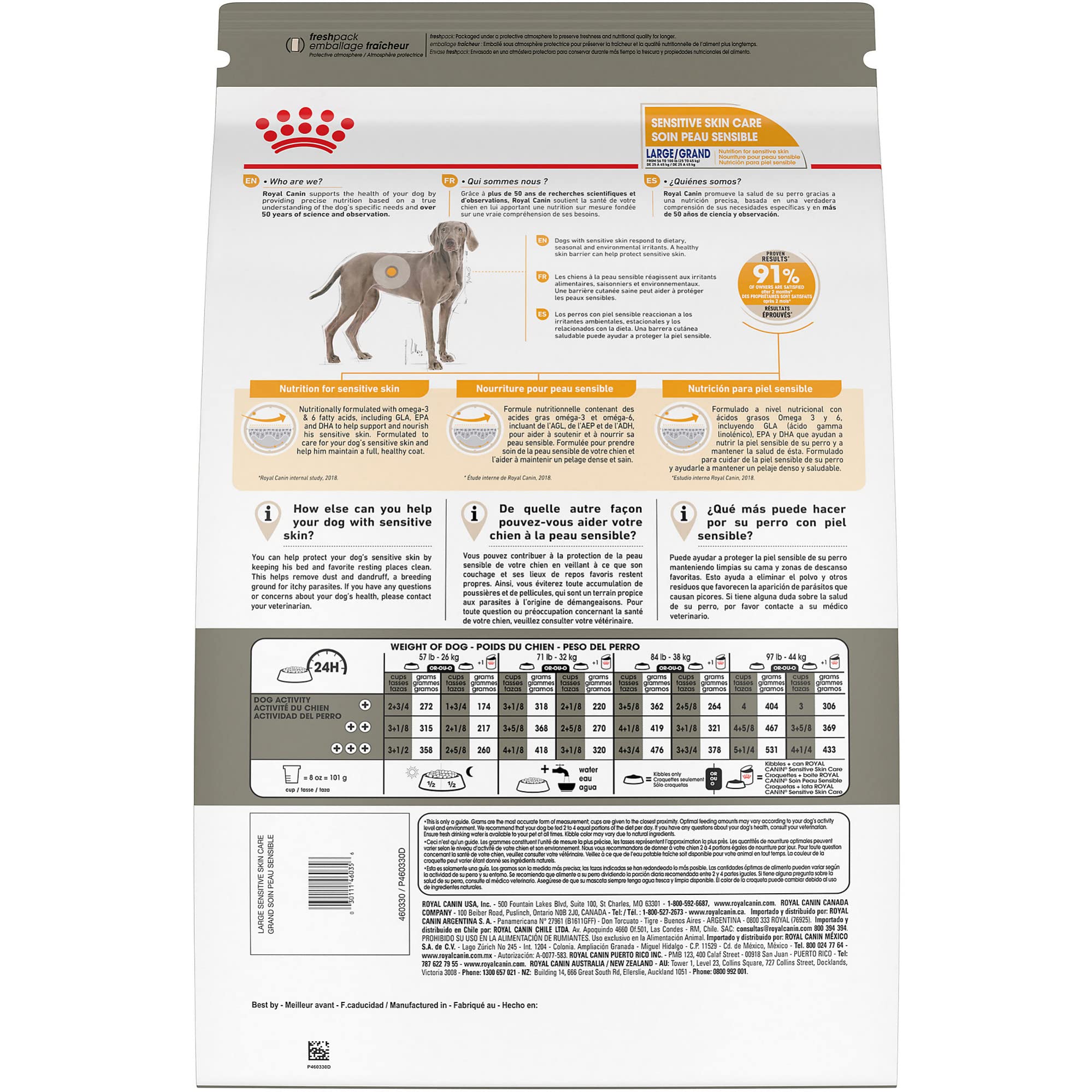 Foto 3 pulgar | Alimento Para Perros Royal Canin Large Sensitive Skin Care 13,6 Kg - Venta Internacional.