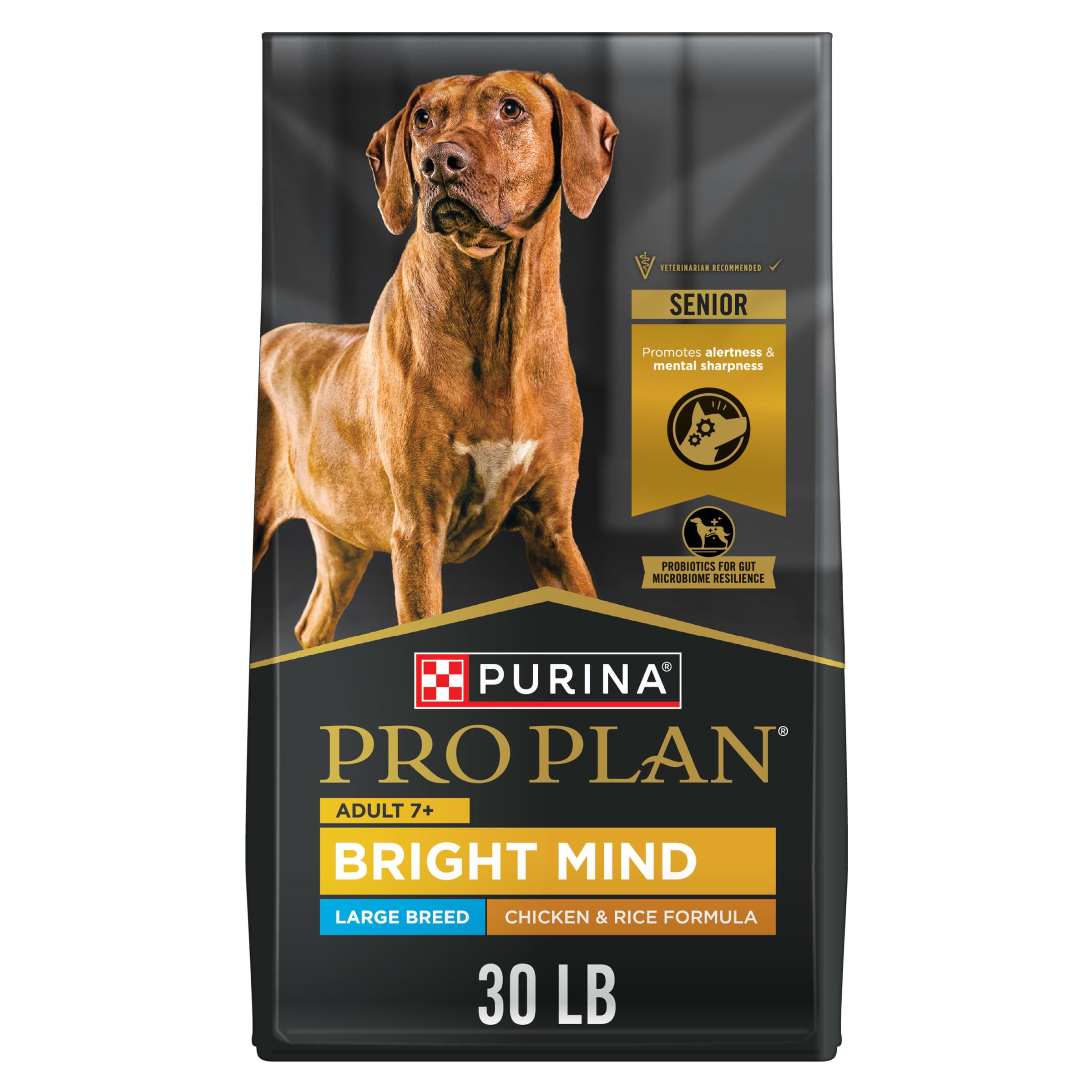 Alimento Para Perros Purina Pro Plan Bright Mind 7+, Raza Grande, 13,6 Kg - Venta Internacional.