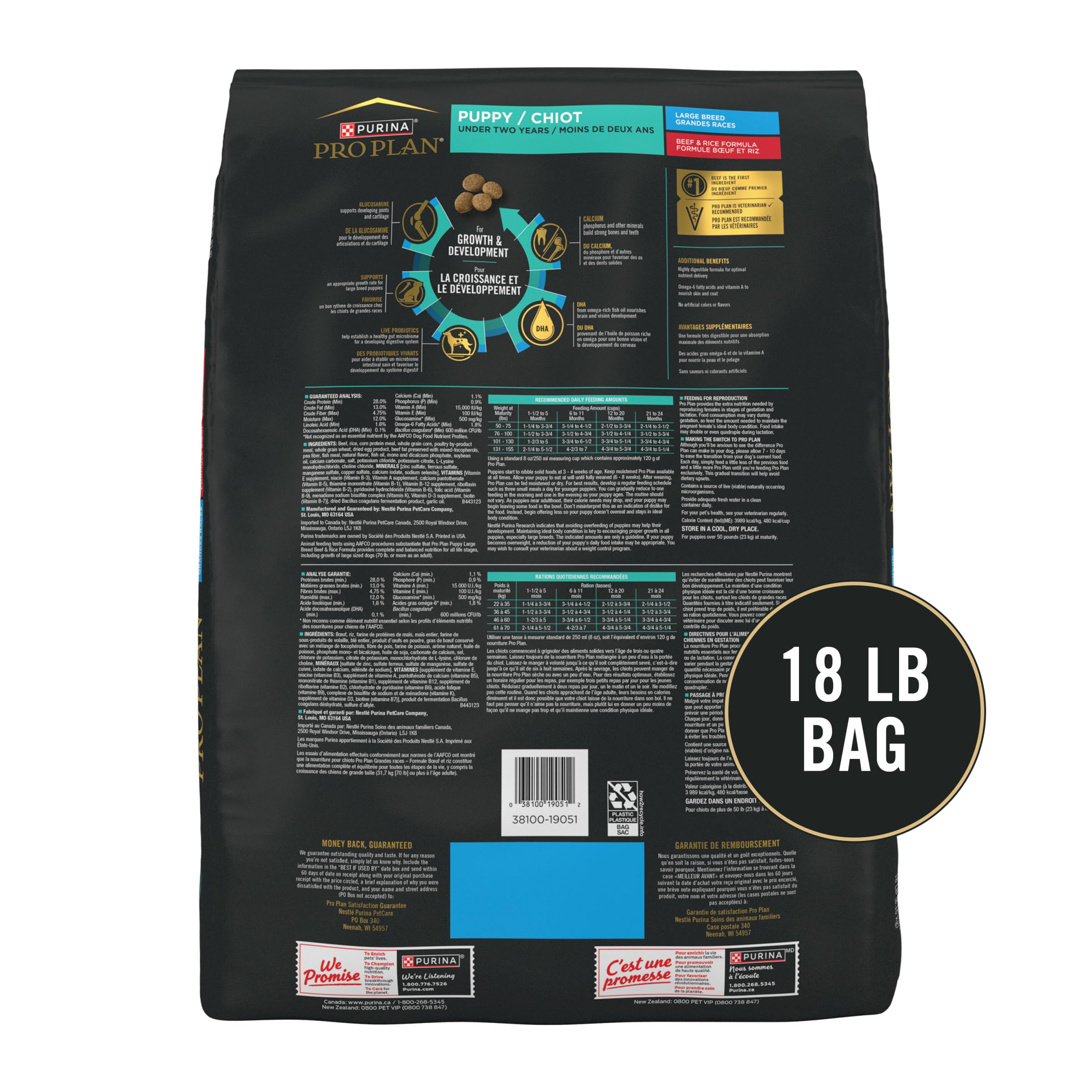 Foto 6 pulgar | Alimento Para Perros Purina Pro Plan Con Alto Contenido De Proteínas Para Cachorros De Raza Grande, 8 Kg - Venta