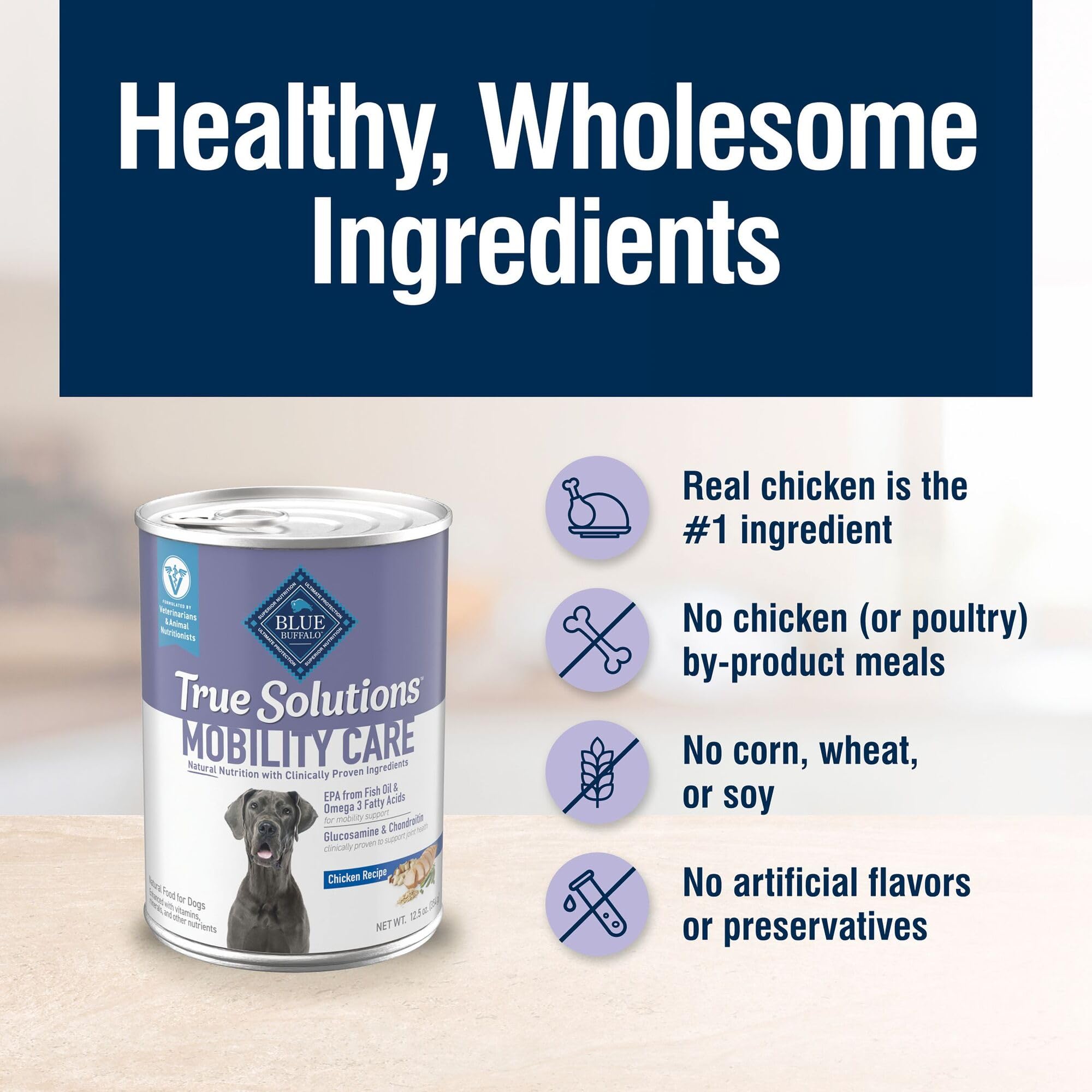 Foto 6 | Alimento Húmedo Para Perros Blue Buffalo True Solutions Mobility Care 375 Ml - Venta Internacional.