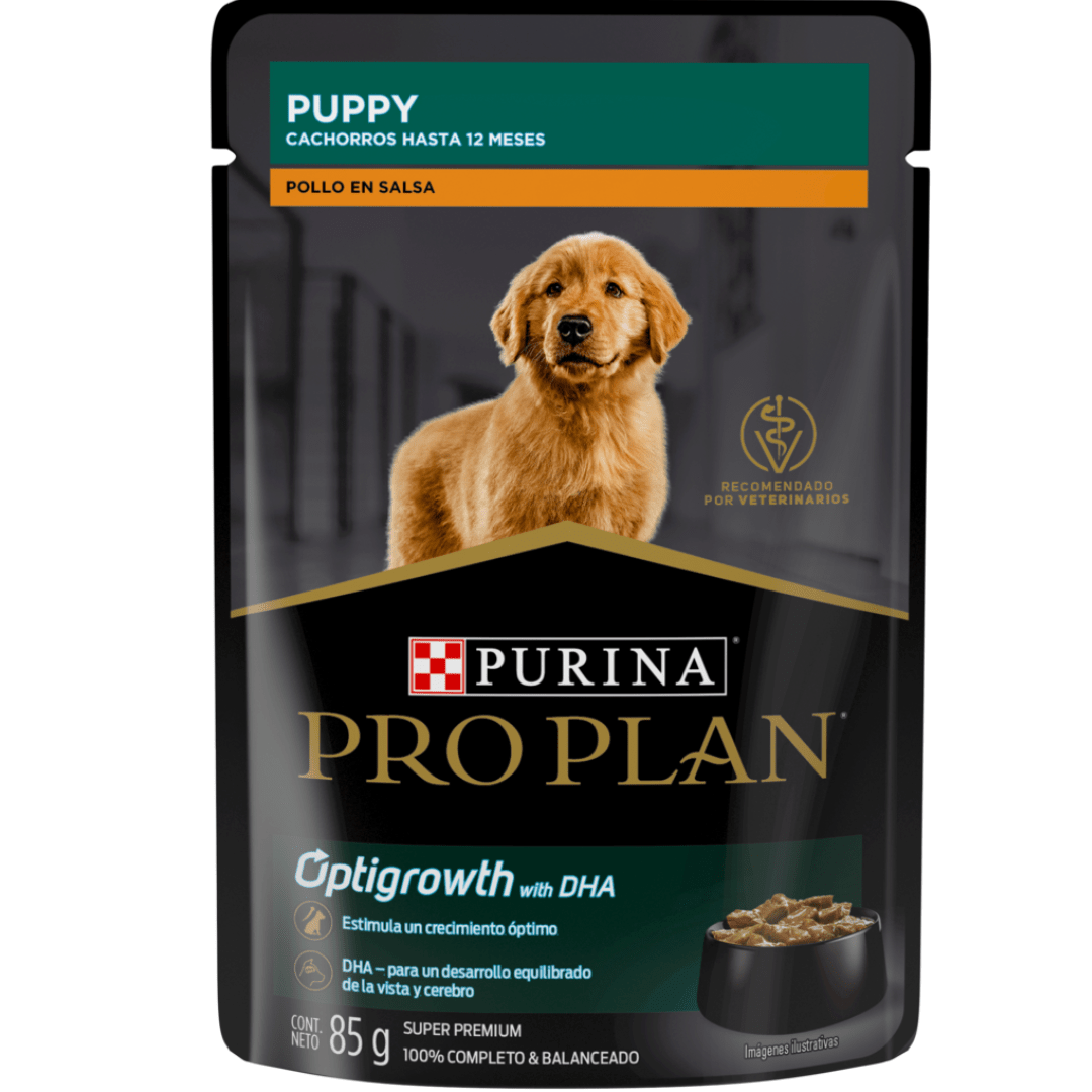 Foto 2 pulgar | Proplan Pouch Alimento Humedo Puppy 85 G 24pz