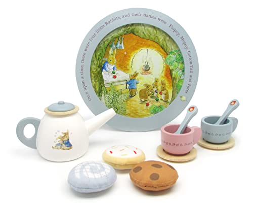 Juego de Té Kids Preferded Beatrix Potter Peter Rabbit de Madera - Venta Internacional