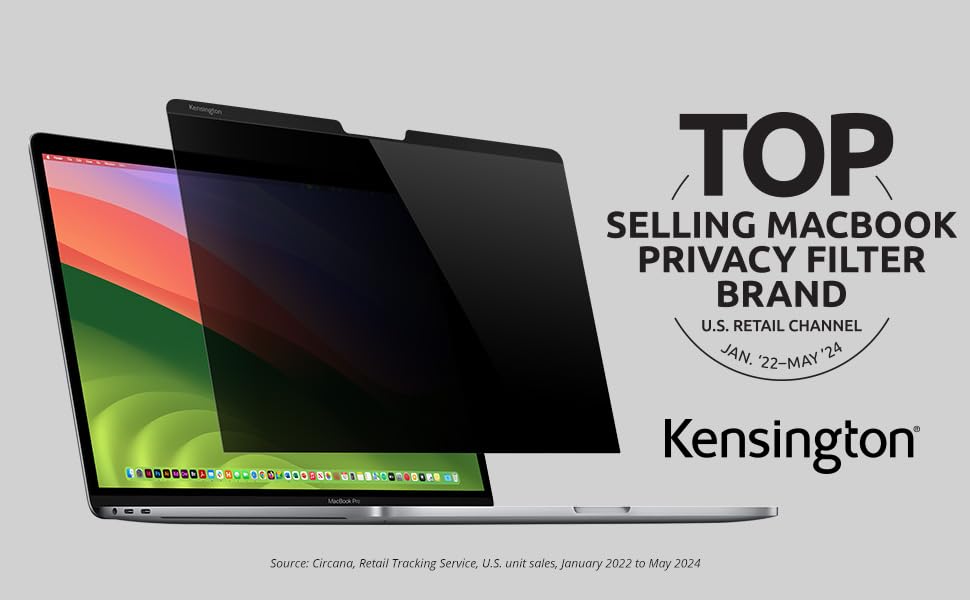 Foto 7 pulgar | Pantalla De Privacidad Kensington Mp136 Para Macbook Air De 13,6 Pulgadas - Venta Internacional.