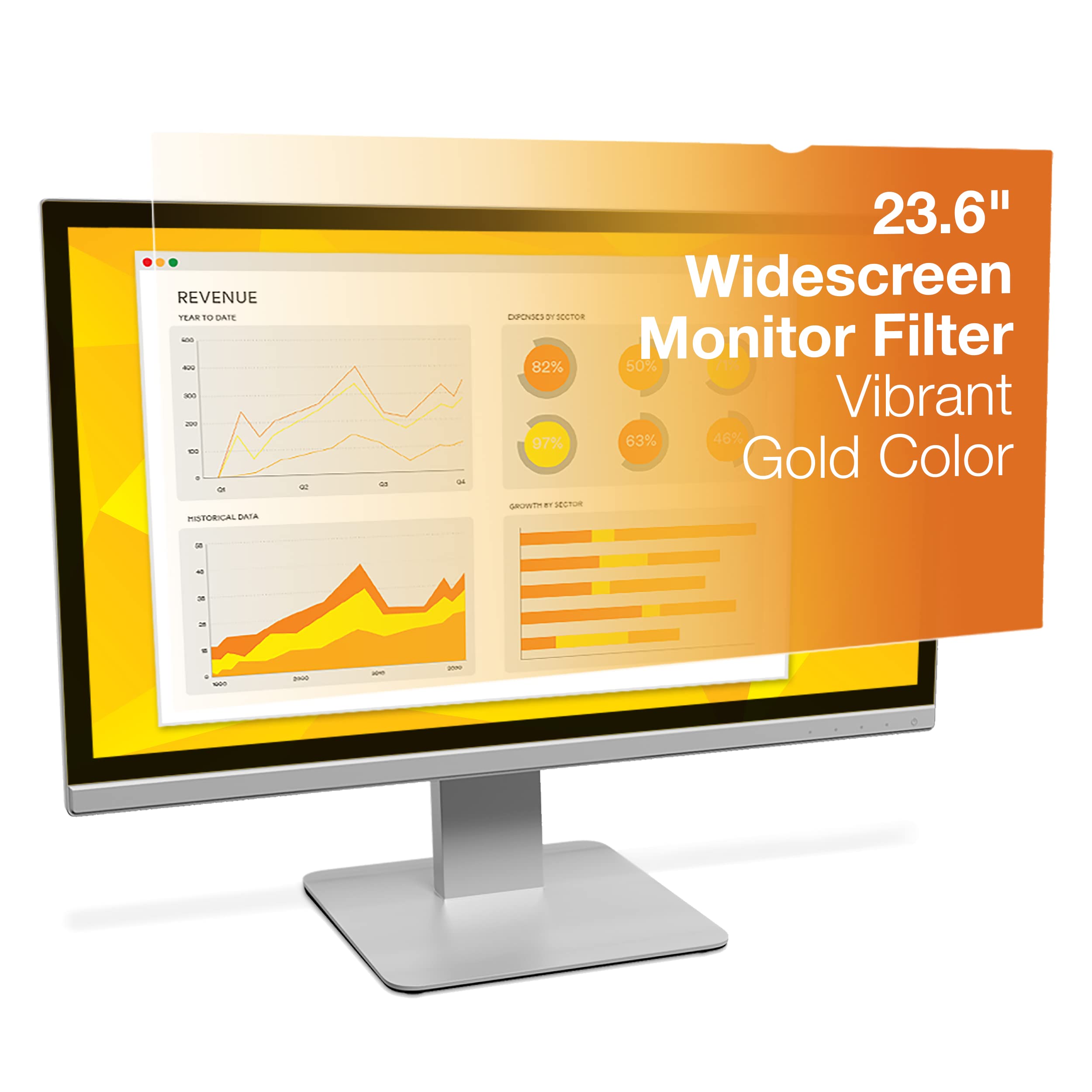 Foto 2 pulgar | Filtro De Privacidad 3m Gf236w9b Dorado Para Monitor De 23,6 Pulgadas - Venta Internacional.