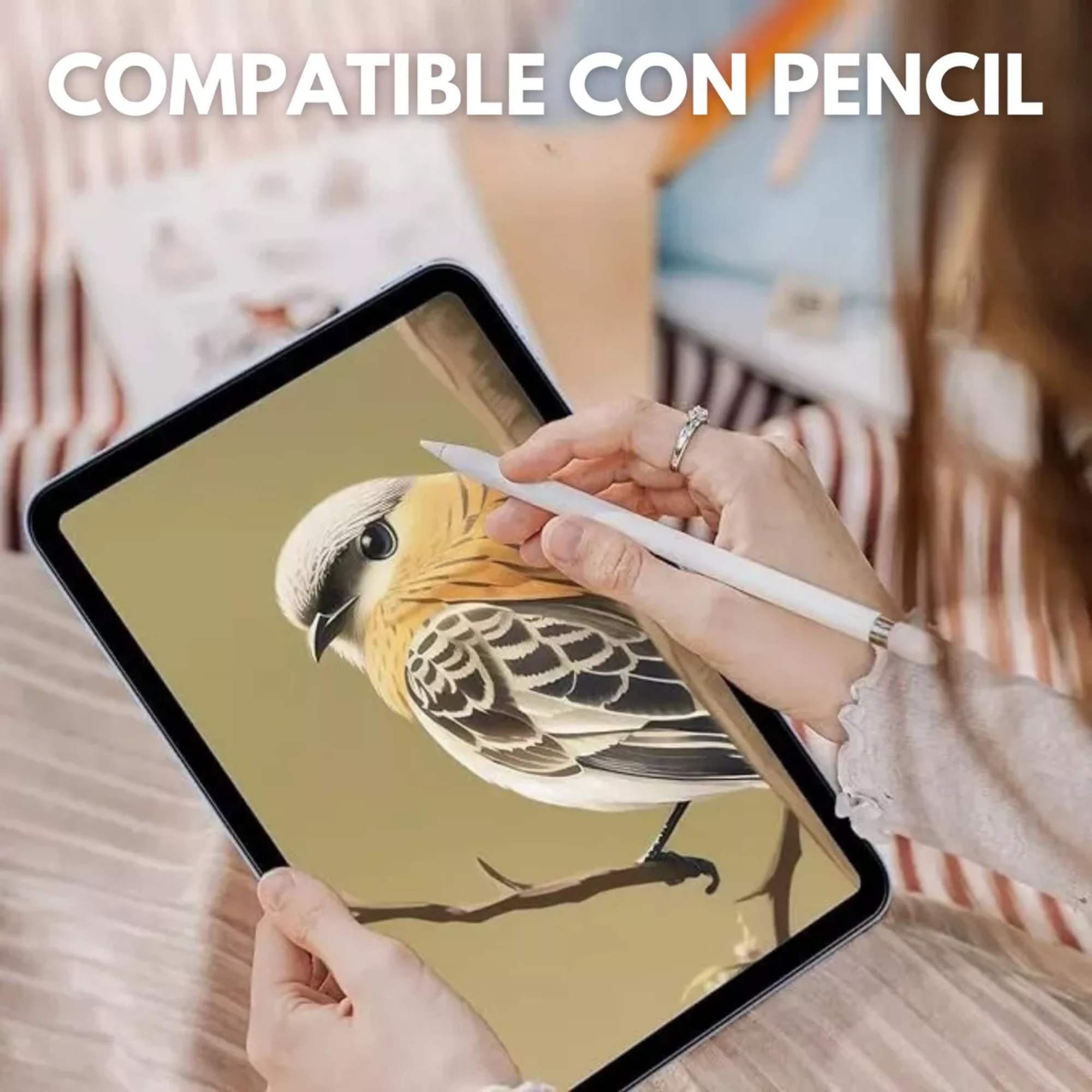 Foto 4 | 2 Micas Protector Pantalla Para Ipad Efecto Textura Papel