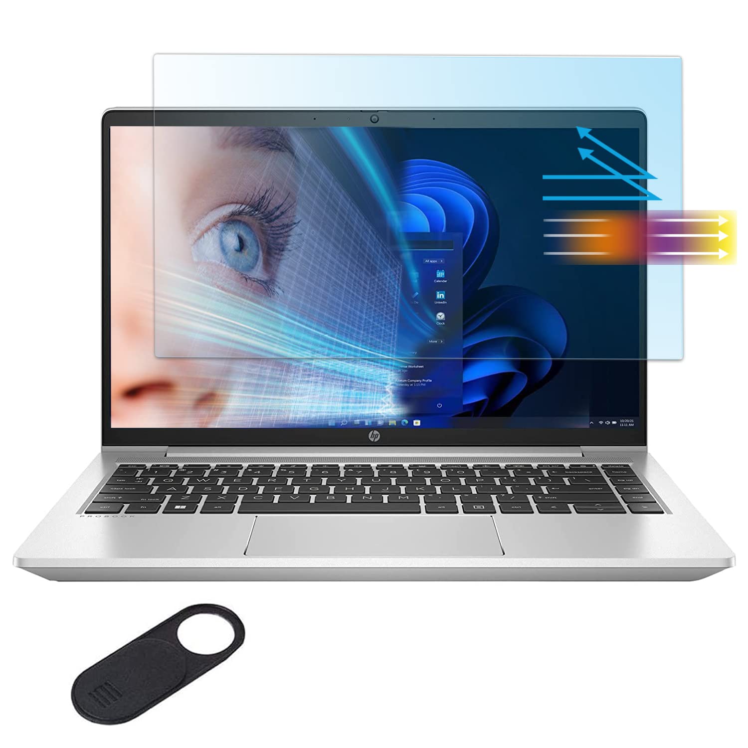Foto 2 pulgar | Protector de Pantalla Mubuy-Gol para HP Probook 440 445 G8 G9 G10 - HP ProBook 640 G7 G8 de 14'' - Venta Internacional