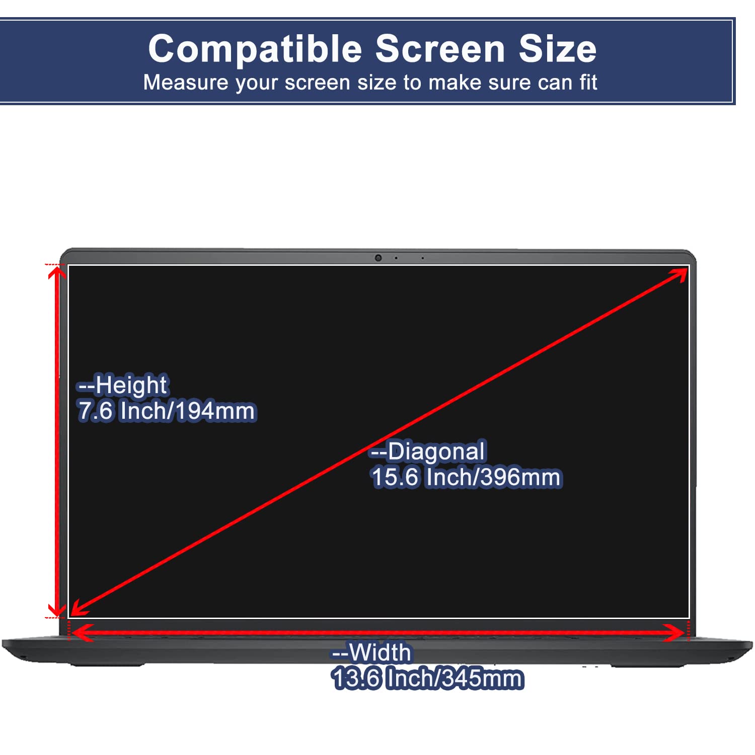Foto 2 | Protector de Pantalla Mubuy-gol para Hp Envy X360-Venta Internacional