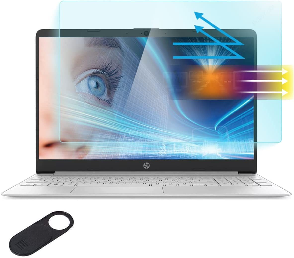 Protector de Pantalla Mubuy-Gol Anti-Blue Light para Portátil HP de 17,3 Pulgadas - Venta Internacional