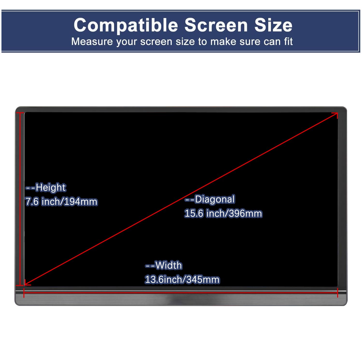 Foto 2 | Protector de Pantalla Mubuy-gol para Tablet de 15.6"-Venta Internacional