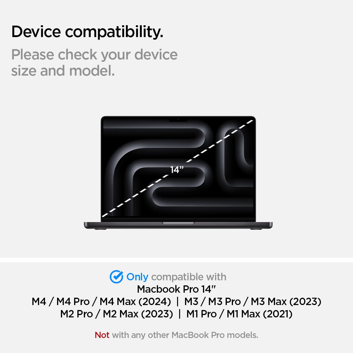 Foto 3 pulgar | Protector De Pantalla Spigen Glastr Slim Para Macbook Pro 14 - Venta Internacional.