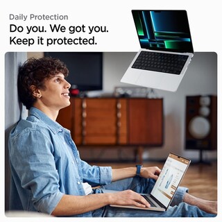Foto 7 | Protector De Pantalla Spigen Glastr Slim Para Macbook Pro 14 - Venta Internacional.