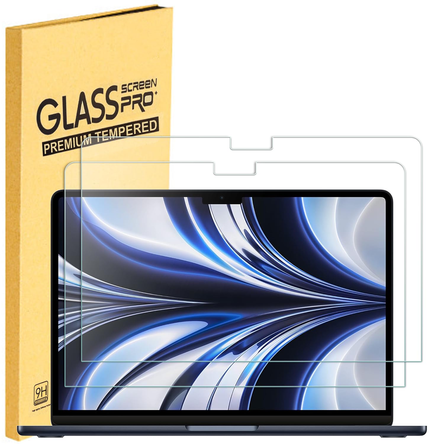 Protector De Pantalla Mubuy-gol De Cristal Templado Para Macbook Air De 13 6 Pulgadas - Venta Internacional.