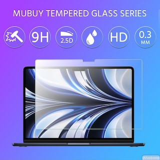 Foto 3 | Protector De Pantalla Mubuy-gol De Cristal Templado Para Macbook Air De 13 6 Pulgadas - Venta Internacional.