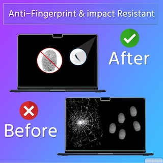 Foto 6 | Protector De Pantalla Mubuy-gol De Cristal Templado Para Macbook Air De 13 6 Pulgadas - Venta Internacional.