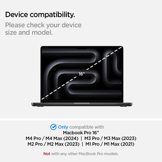 Foto 2 | Protector De Pantalla Spigen Glastr Slim Para Macbook Pro 16'' - Venta Internacional.