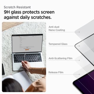 Foto 3 | Protector De Pantalla Spigen Glastr Slim Para Macbook Pro 16'' - Venta Internacional.