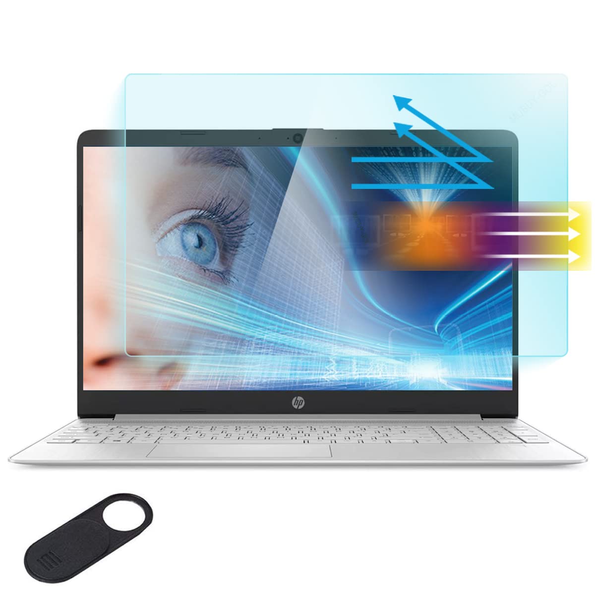 Protector De Pantalla Anti Luz Azul Para Portátil Hp 15.6 - Venta Internacional.