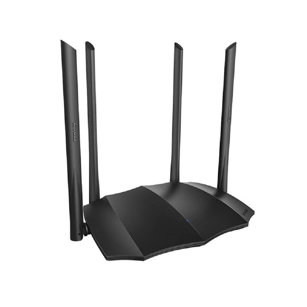 Router Inalambrico Tenda Mbps Ac8 color Negro Doble Banda 5 Ghz 1000