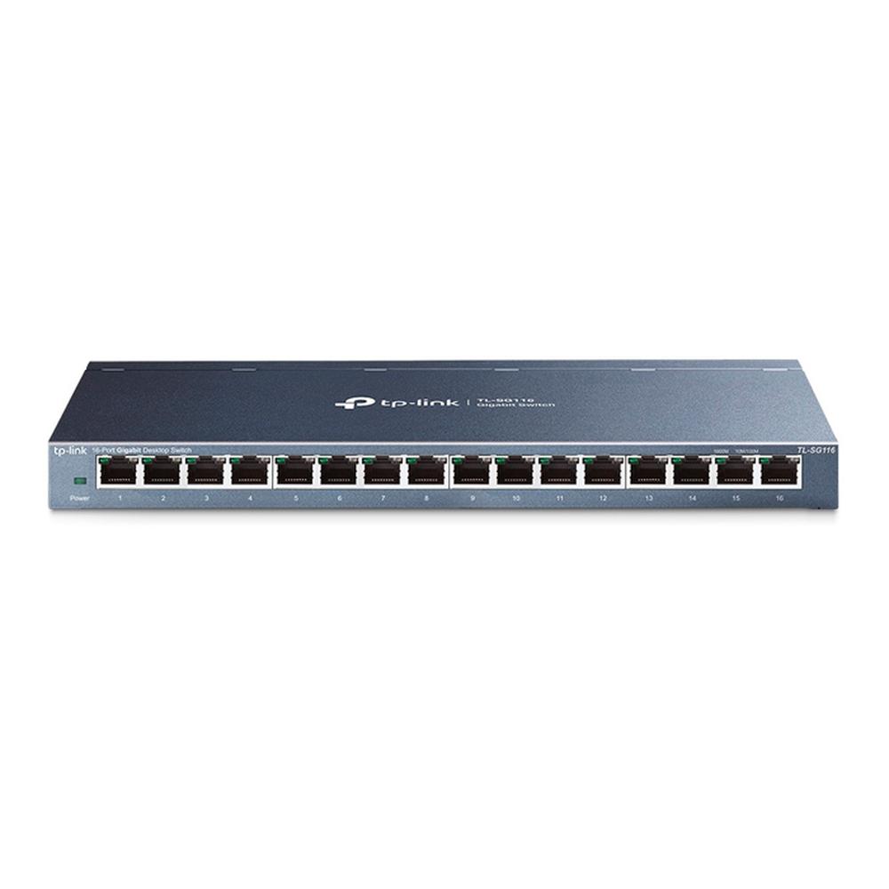 Switch TP-LINK TL-SG116 color Negro 16 Puertos Gigabit Ethernet 10/100/1000 Mbps