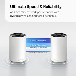 Foto 5 | Sistema Wifi En Malla Tp-link Deco Axe4900 Tribanda Wifi 6e, Paquete De 3 - Venta Internacional.