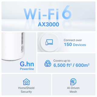 Foto 2 | Sistema De Malla Wifi 6 Powerline Tp-link Deco Px50, Paquete De 3 - Venta Internacional.