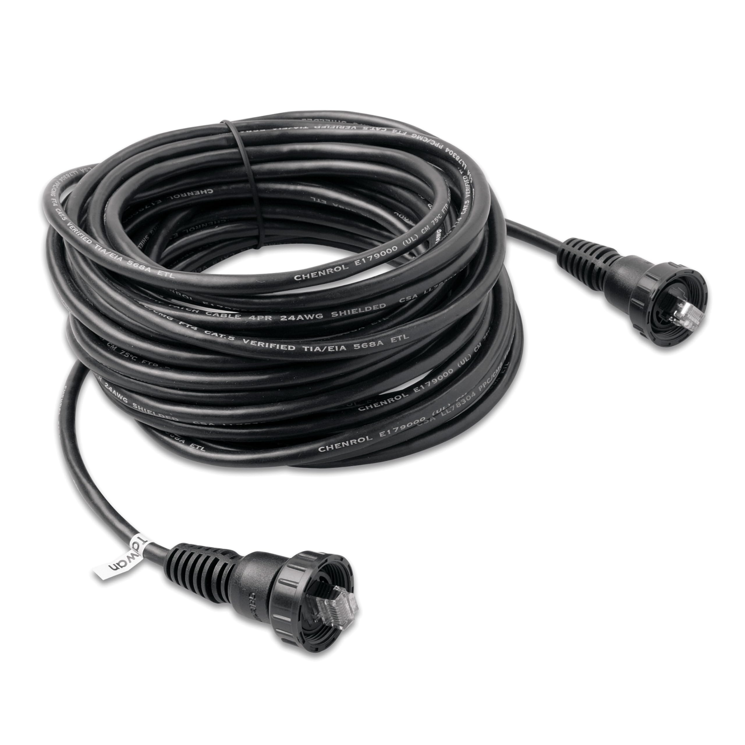 Cable De Red Marino Garmin Rj45 De 40 Pies Con Collares Roscados - Venta Internacional.