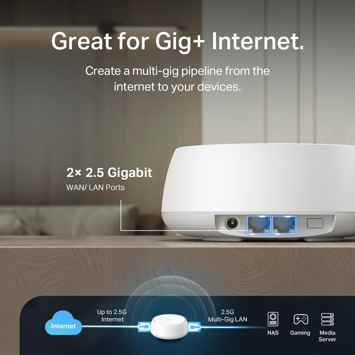 Foto 4 pulgar | Sistema Wi-fi Tp-link Deco Be25 De Doble Banda Be5000 Wifi 7  Paquete De 2 - Venta Internacional.