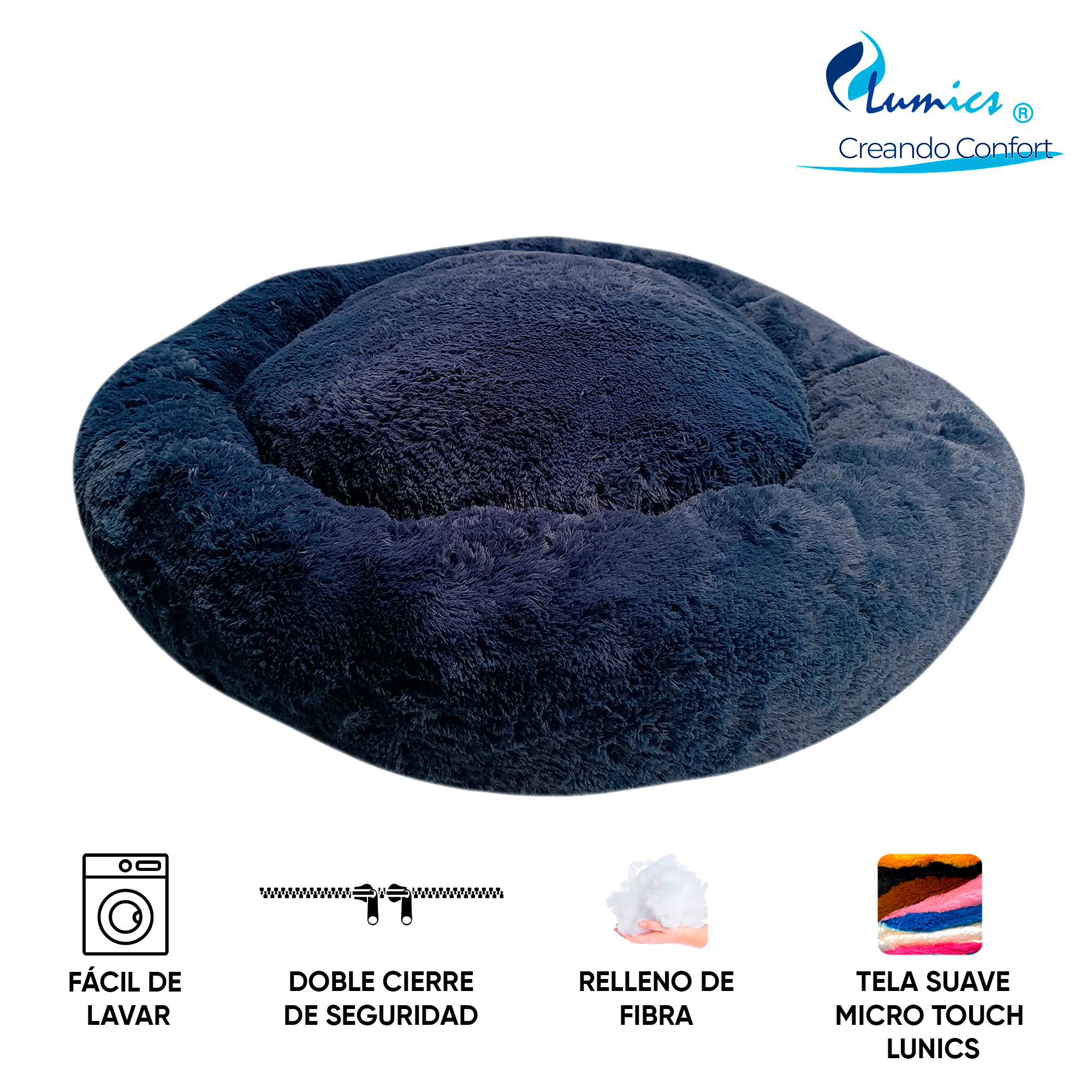 Foto 6 pulgar | Cama para Mascotas Lunics color Azul