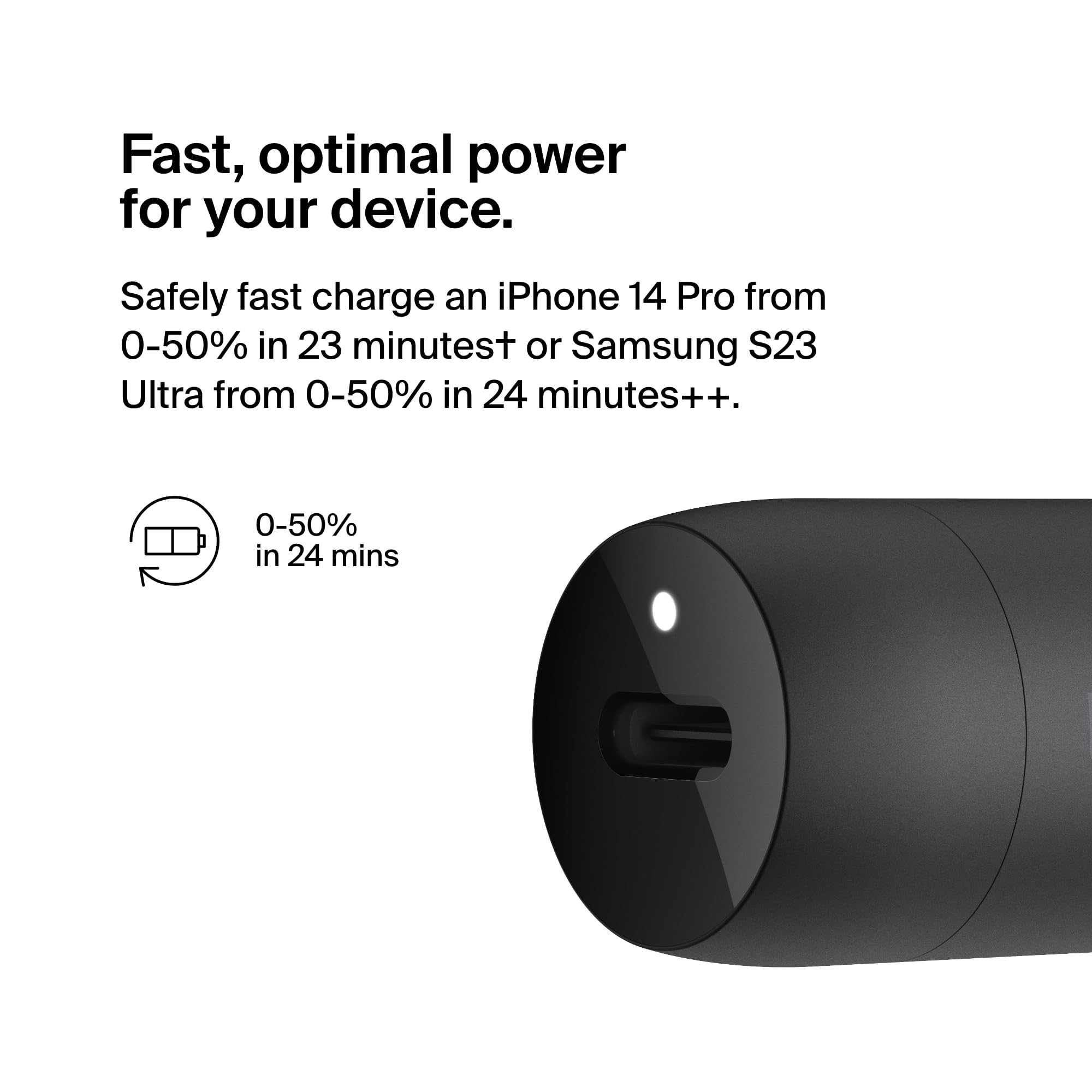 Foto 3 pulgar | Venta Internacional - Cargador De Coche Belkin Boost↑ Charge™ De Carga Rápida Usb-c De 30 W