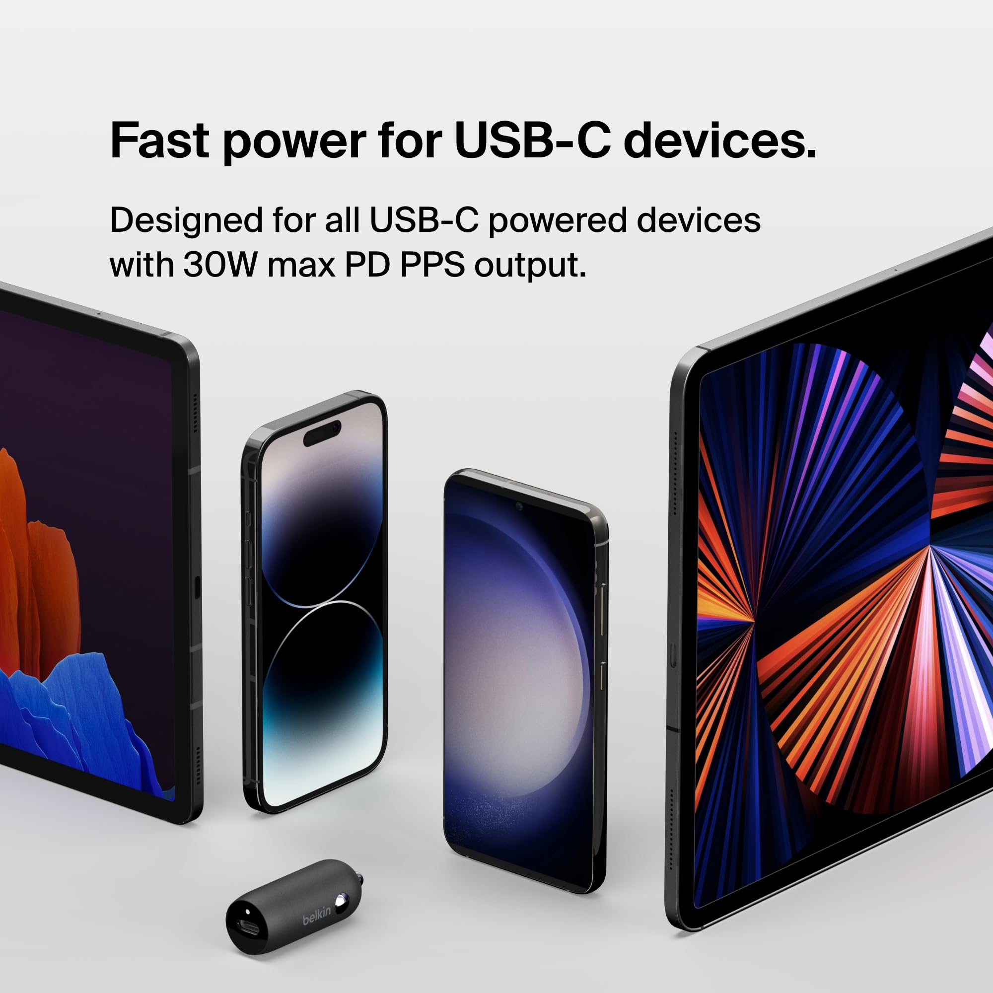 Foto 5 pulgar | Venta Internacional - Cargador De Coche Belkin Boost↑ Charge™ De Carga Rápida Usb-c De 30 W