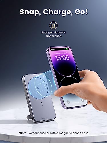 Foto 3 pulgar | Venta Internacional - Power Bank Ugreen Magnético De 10.000 Mah Con Soporte Plegable