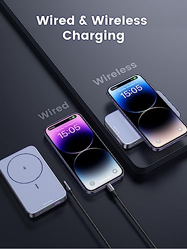 Foto 9 pulgar | Venta Internacional - Power Bank Ugreen Magnético De 10.000 Mah Con Soporte Plegable