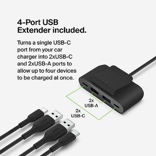 Foto 8 | Venta Internacional - Cargador De Coche Belkin Boost↑ Charge™ De 30 W, Diseño Rápido Y Compacto