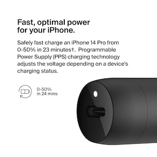 Foto 2 | Venta Internacional - Cargador De Coche Belkin Boost↑ Charge™ De Carga Rápida Usb-c Pd De 30 W