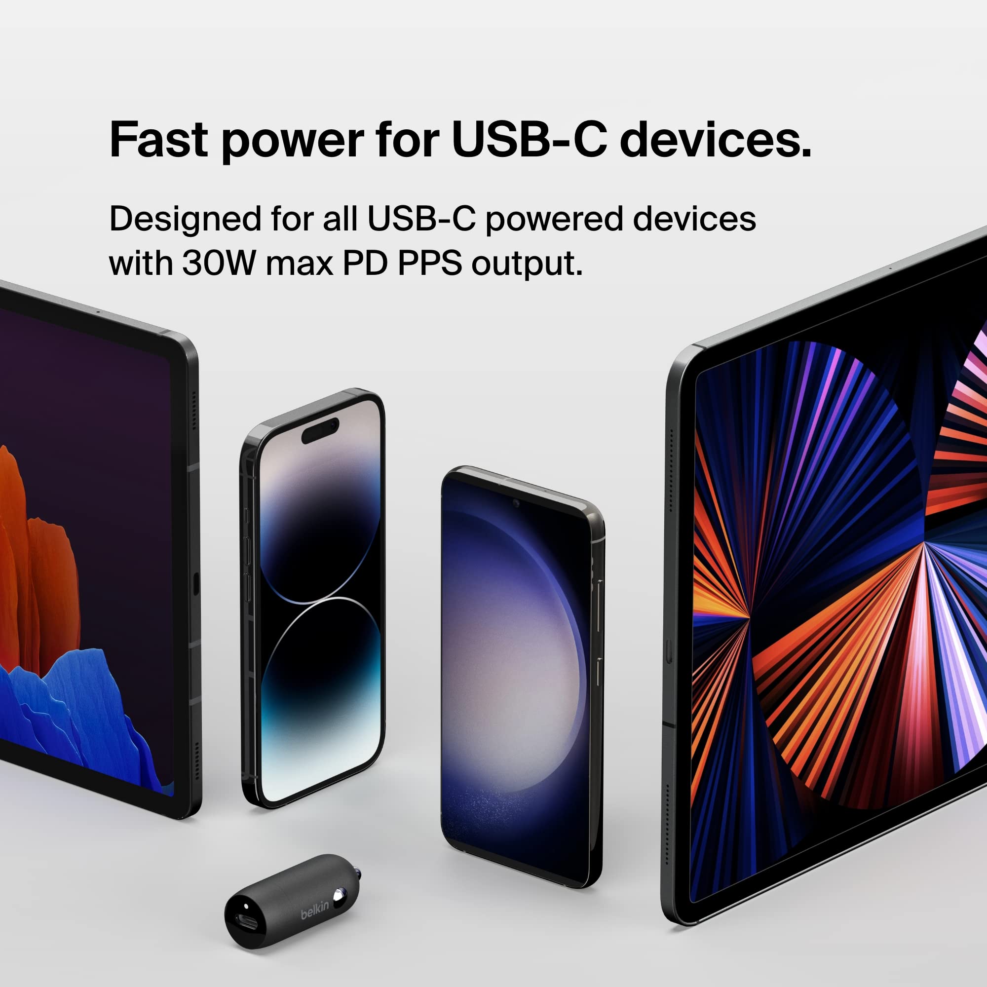 Foto 5 pulgar | Venta Internacional - Cargador De Coche Belkin Boost↑ Charge™ De Carga Rápida Usb-c Pd De 30 W