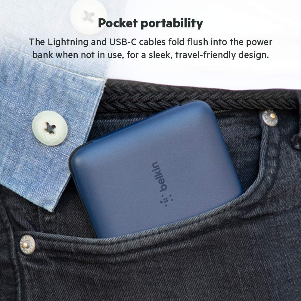 Foto 5 pulgar | Batería Externa Belkin Boostcharge Plus De 10.000 Mah Con Lightning Y Usb-c - Venta Internacional.