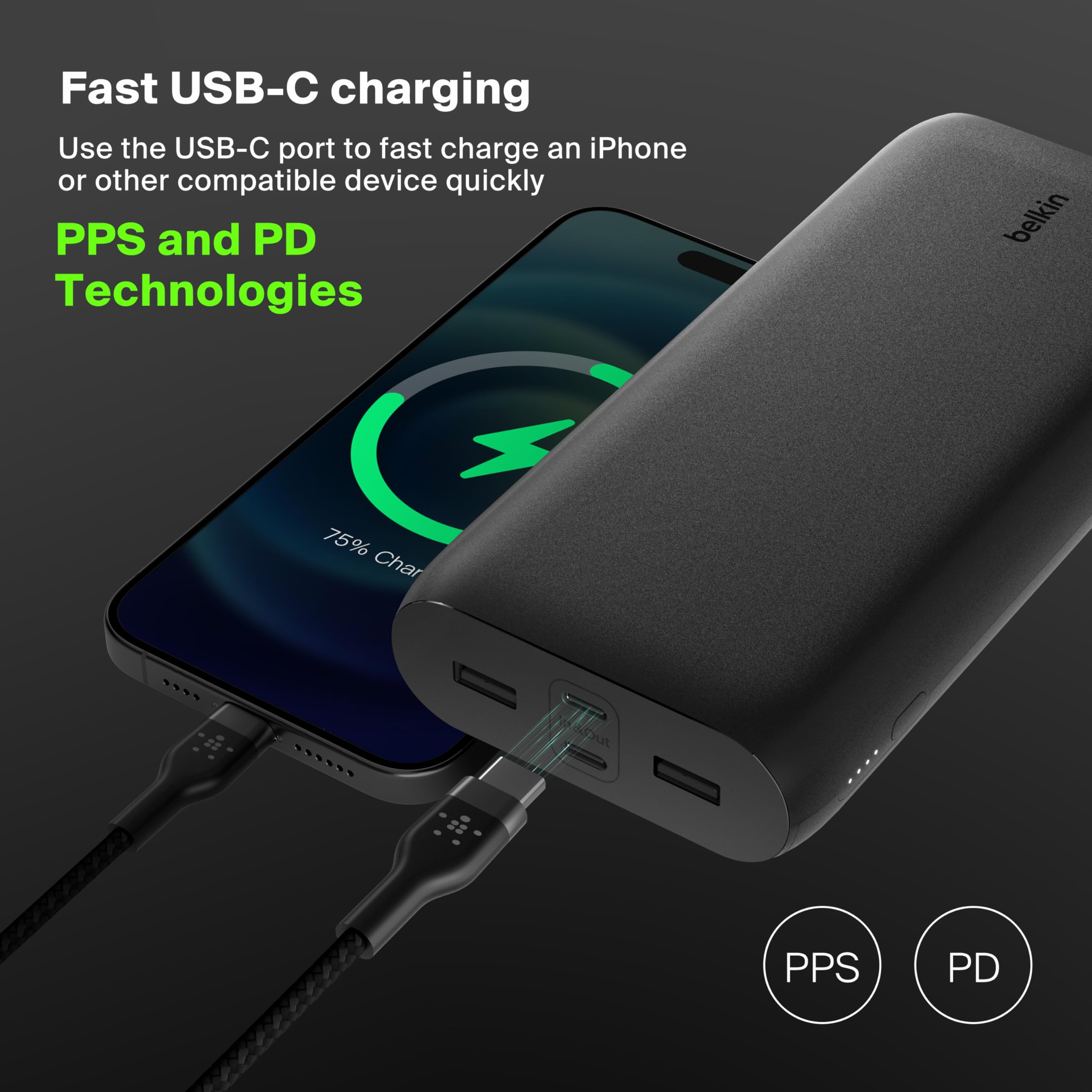 Foto 4 pulgar | Batería Externa Belkin Boostcharge 26k De 4 Puertos Con Usb-c Y Usb-a - Venta Internacional.