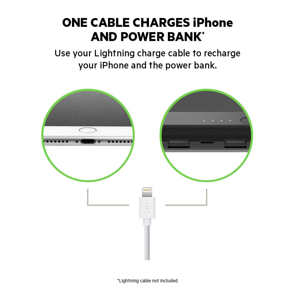 Foto 3 pulgar | Batería Externa Belkin Boost Charge De 10.000 Mah Con Conector Lightning - Venta Internacional.