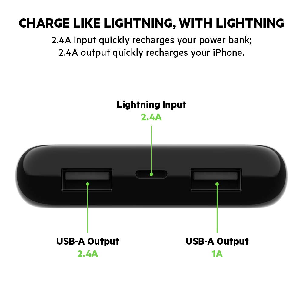 Foto 6 pulgar | Batería Externa Belkin Boost Charge De 10.000 Mah Con Conector Lightning - Venta Internacional.